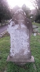 Chester Trelease's name is on a gravestone in St Euny Church, Redruth, where his mother is buried