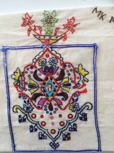 Square embroidery