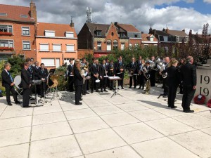 Two minutes silence at Estaires