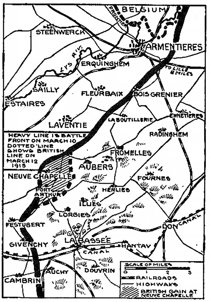 WWI - A 1917 map showing military activity in the 1914-1918 First World ...